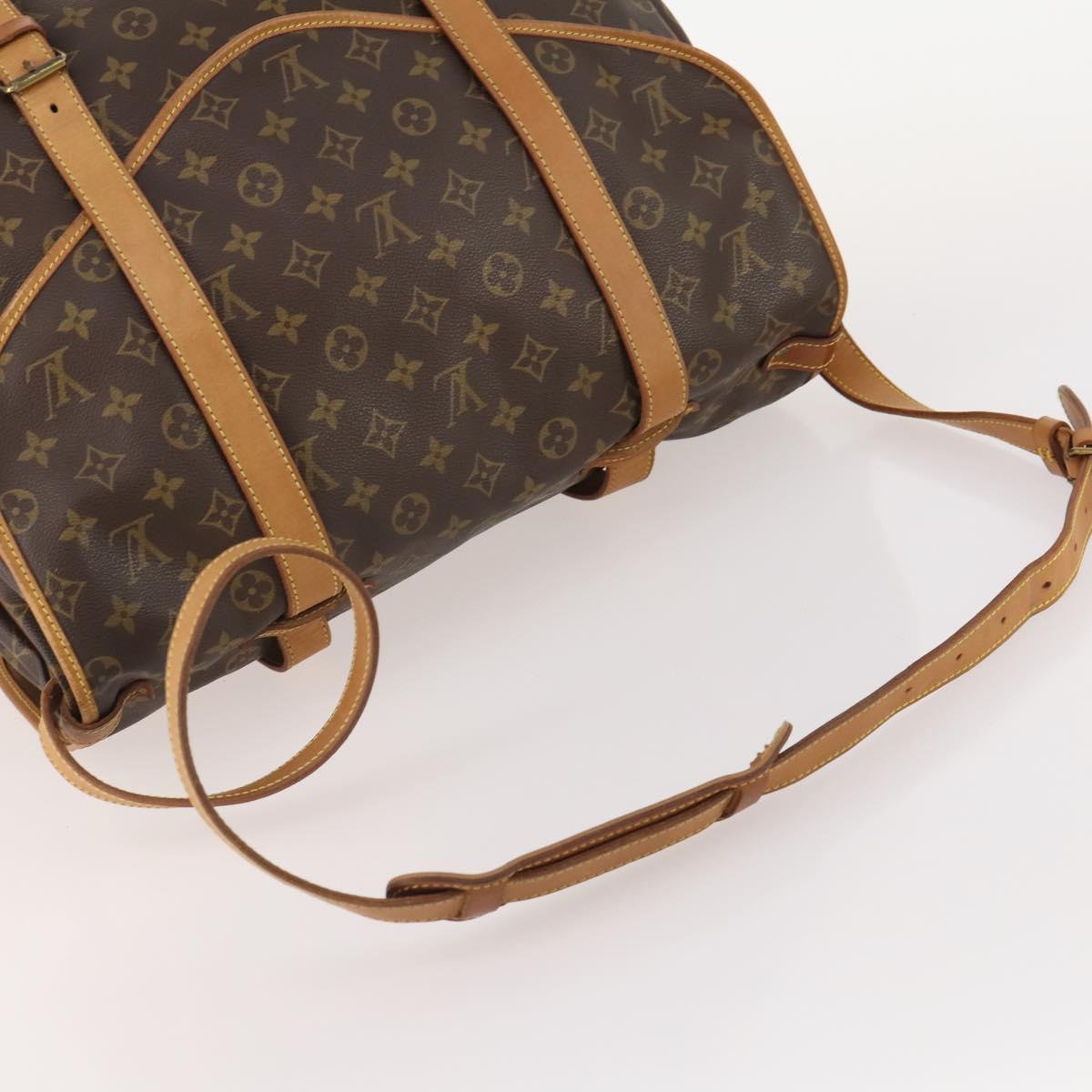 LOUIS VUITTON Monogram Saumur 43 Shoulder Bag M42252 LV Auth 175074A
