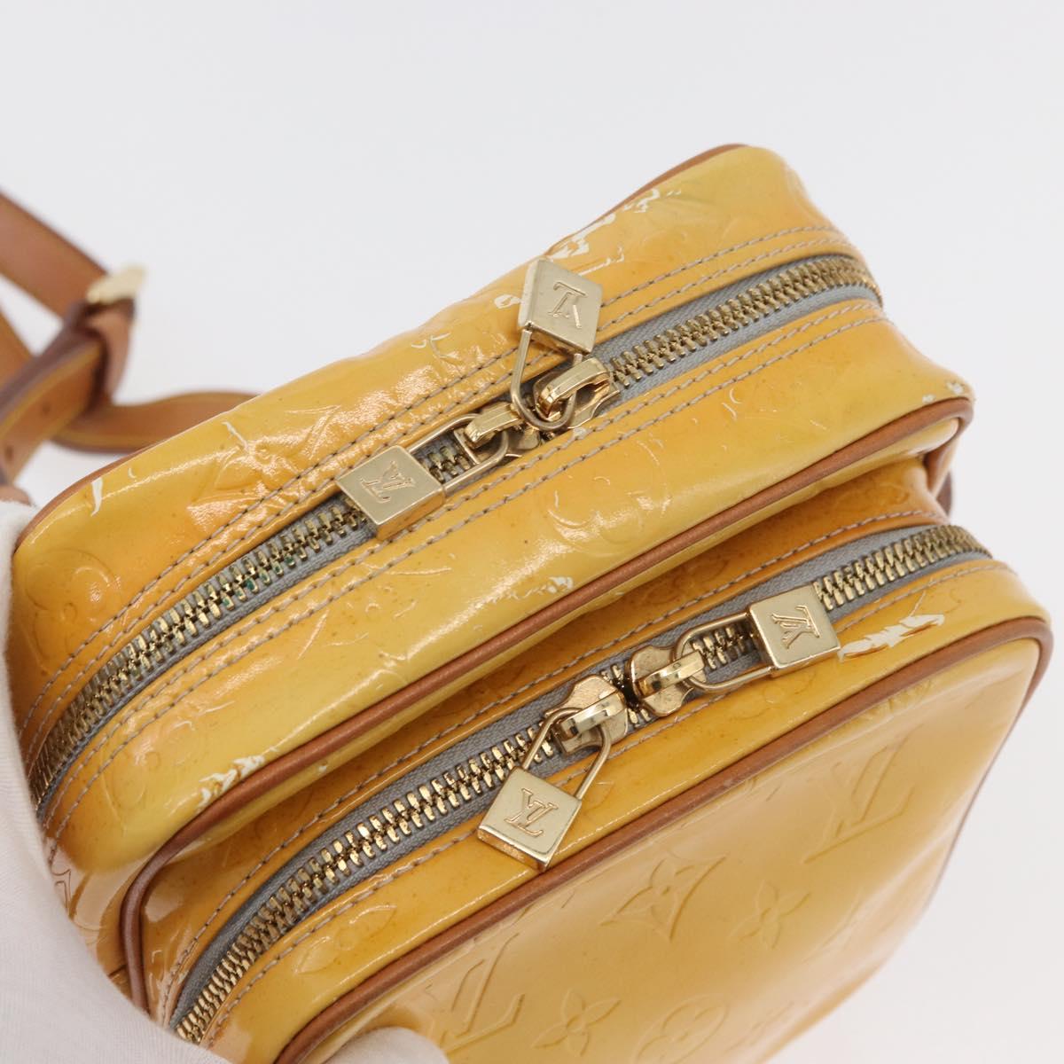 LOUIS VUITTON Monogram Vernis Wooster Shoulder Bag Gris M91036 LV Auth 175082