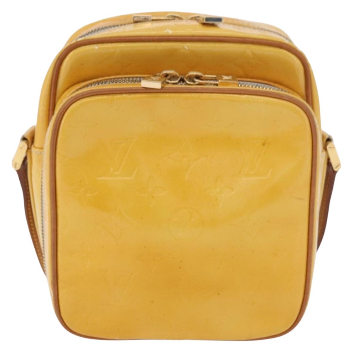 LOUIS VUITTON Monogram Vernis Wooster Shoulder Bag Gris M91036 LV Auth 175082