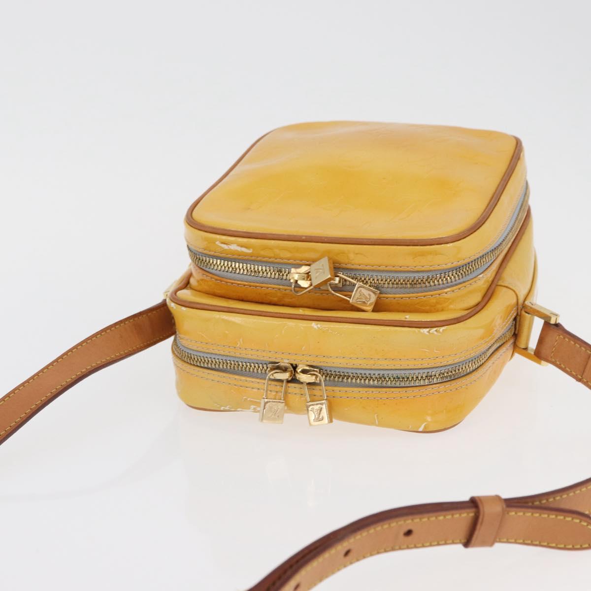 LOUIS VUITTON Monogram Vernis Wooster Shoulder Bag Gris M91036 LV Auth 175082
