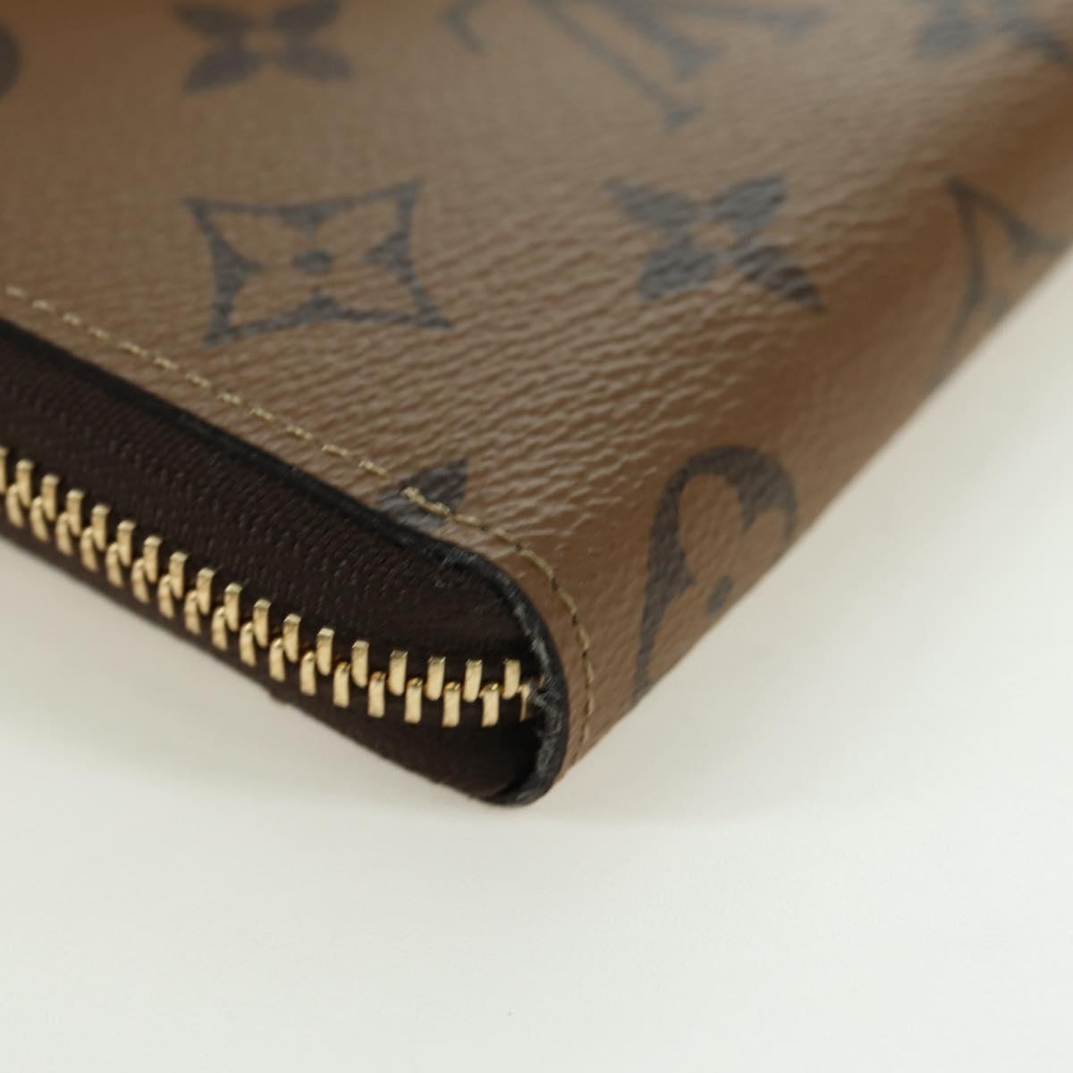LOUIS VUITTON Monogram Reverse Portefeuille Clemence Wallet M82336 Auth 175096SM