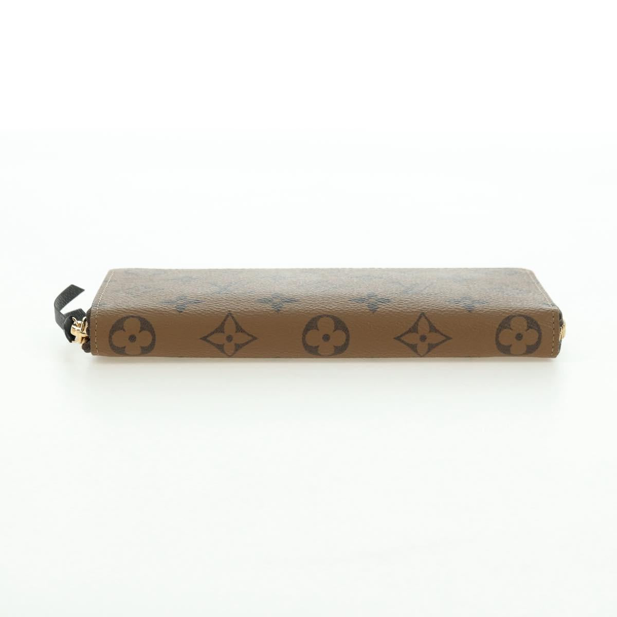 LOUIS VUITTON Monogram Reverse Portefeuille Clemence Wallet M82336 Auth 175096SM