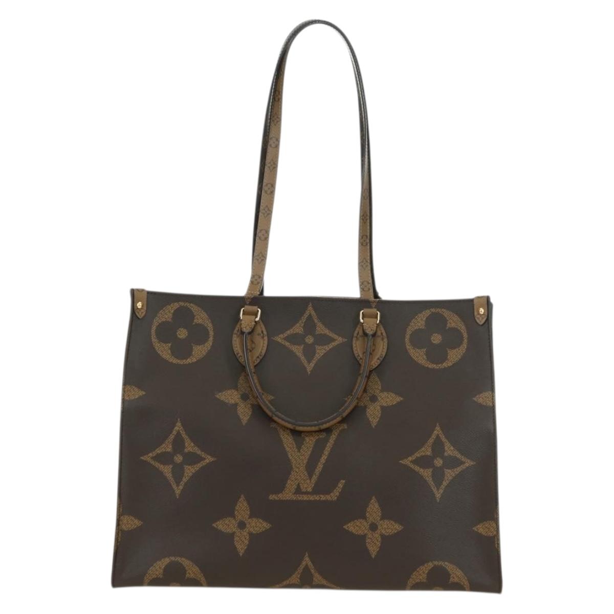 LOUIS VUITTON Monogram Reverse Giant On The Go GM Tote Bag M45320 Auth 175102SAM
