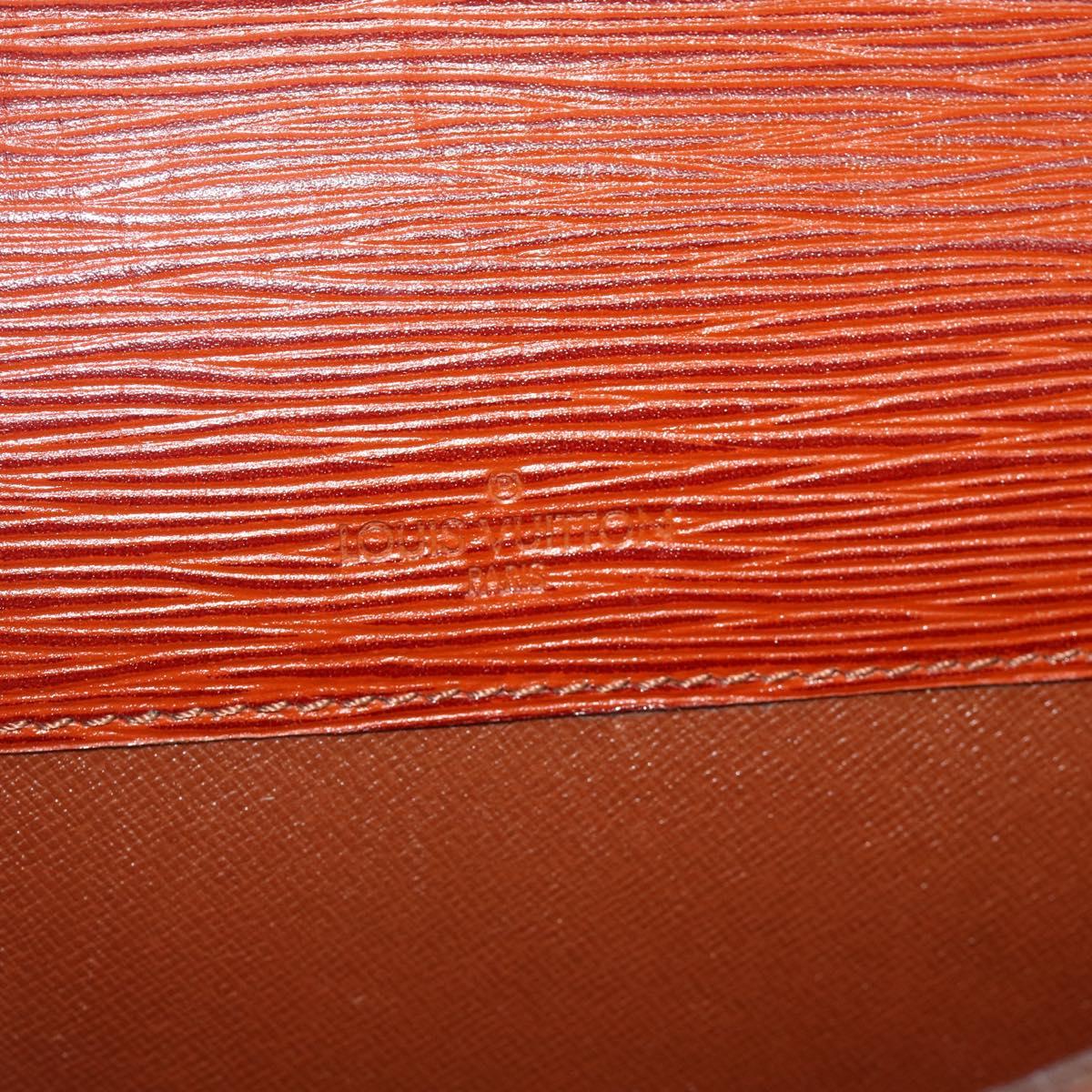 LOUIS VUITTON Epi Porte Documents Senatur Briefcase Brown M54453 LV Auth 175107