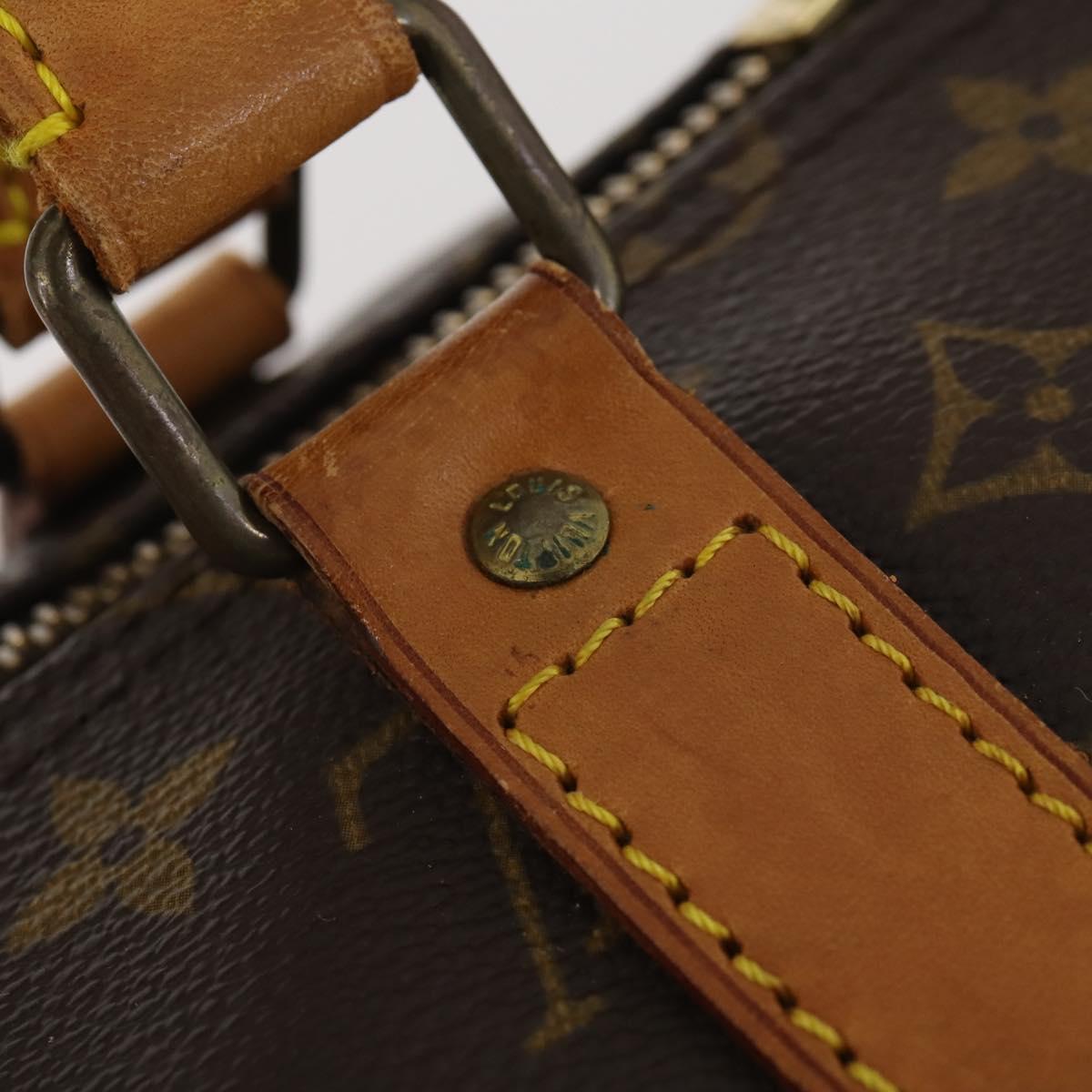 LOUIS VUITTON Monogram Keepall 55 Boston Bag M41424 LV Auth 175113