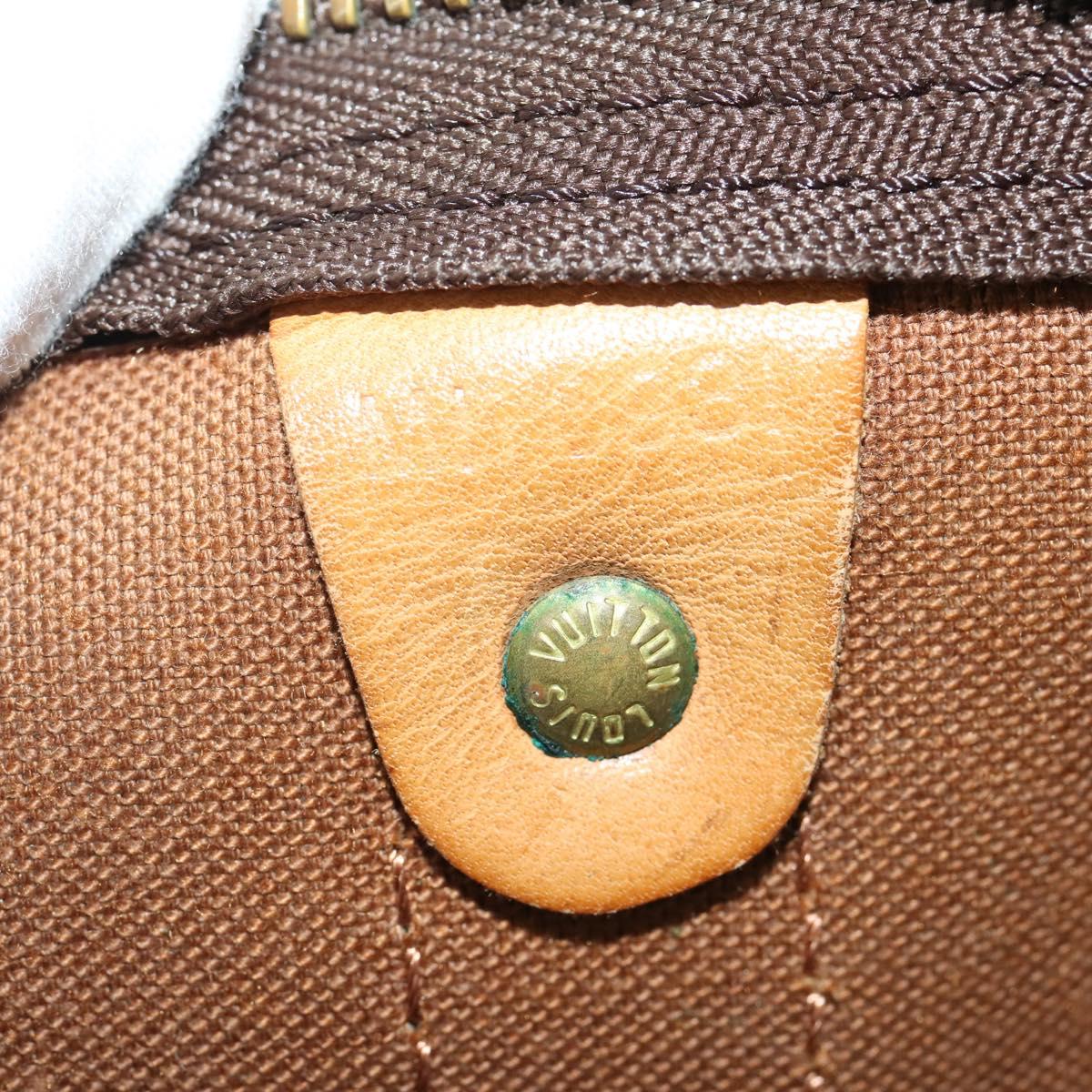 LOUIS VUITTON Monogram Keepall 55 Boston Bag M41424 LV Auth 175113