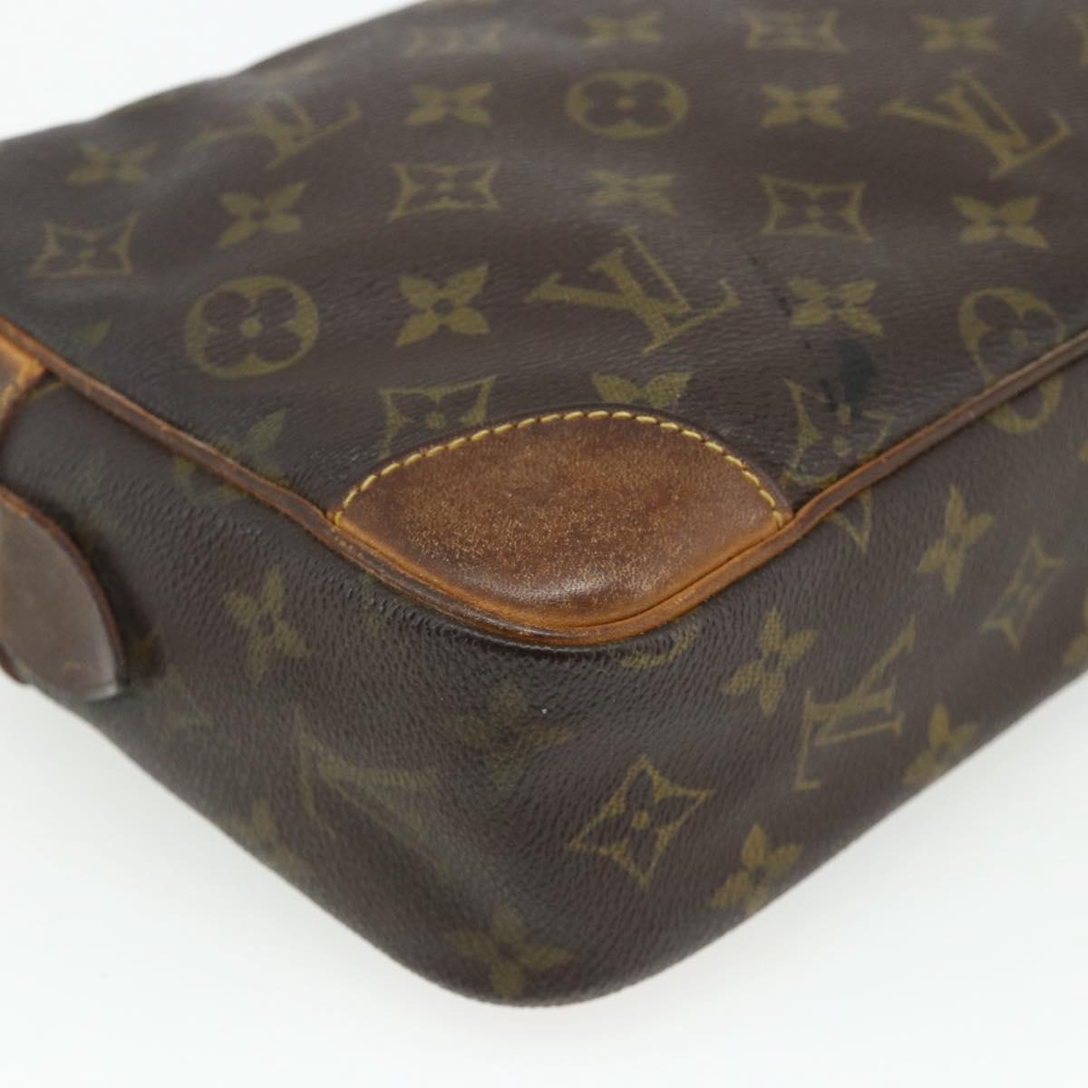 LOUIS VUITTON Monogram Compiegne 28 Clutch Bag M51845 LV Auth 175116