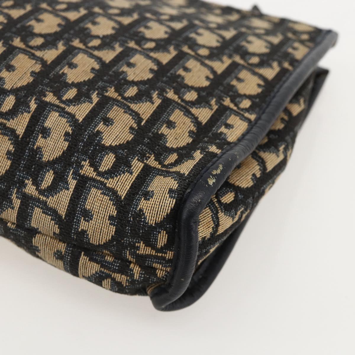 Christian Dior Trotter Canvas Clutch Bag Navy Auth 175154