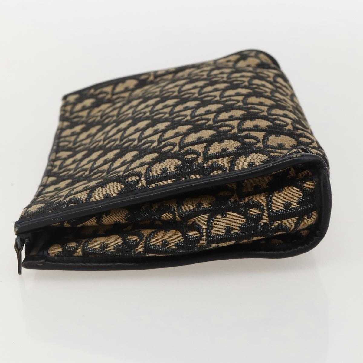Christian Dior Trotter Canvas Clutch Bag Navy Auth 175154