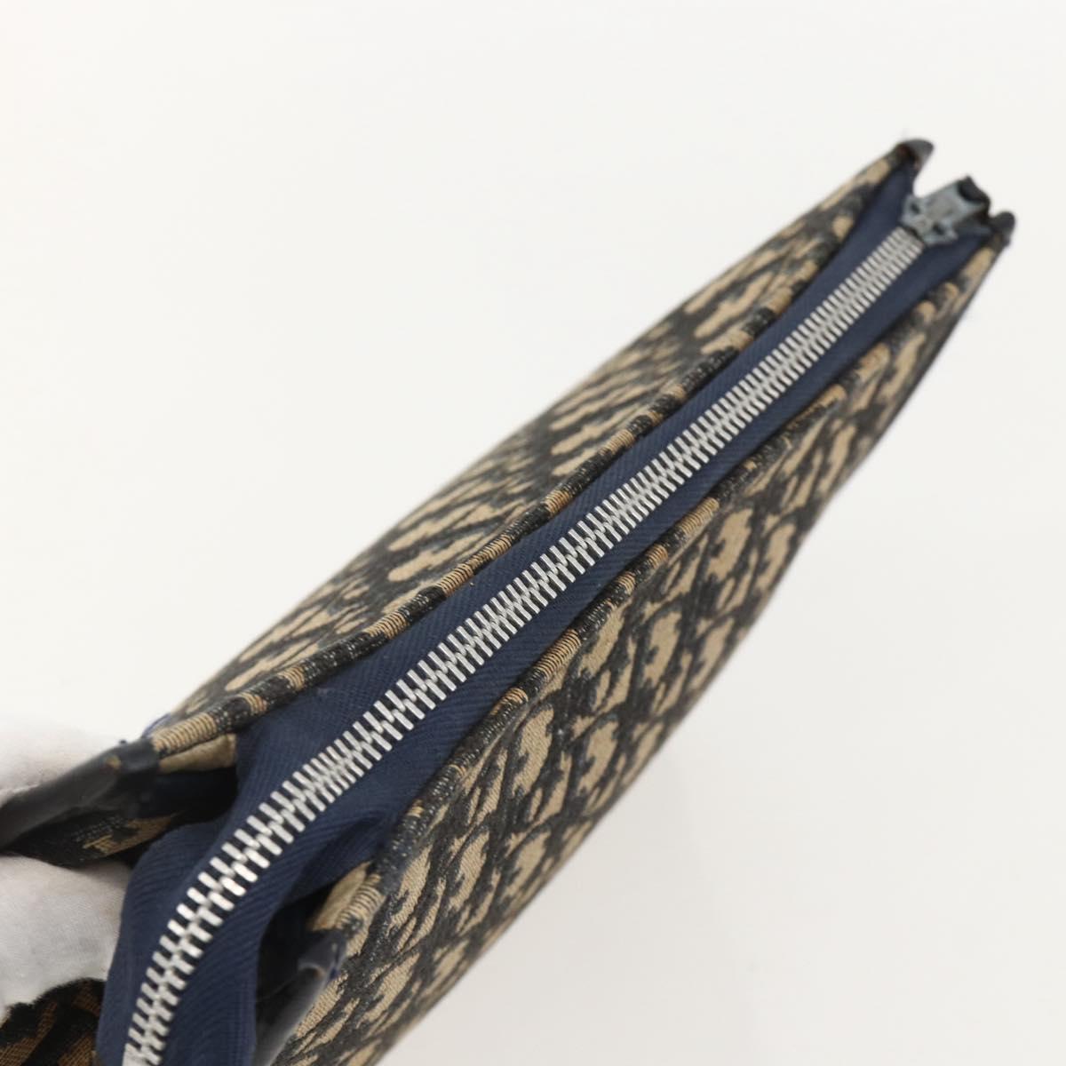 Christian Dior Trotter Canvas Clutch Bag Navy Auth 175154