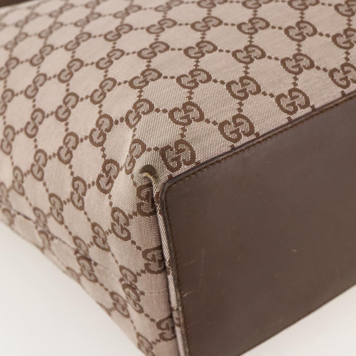 GUCCI GG Canvas Tote Bag Pink Gold 002 1093 1705 Auth 175339
