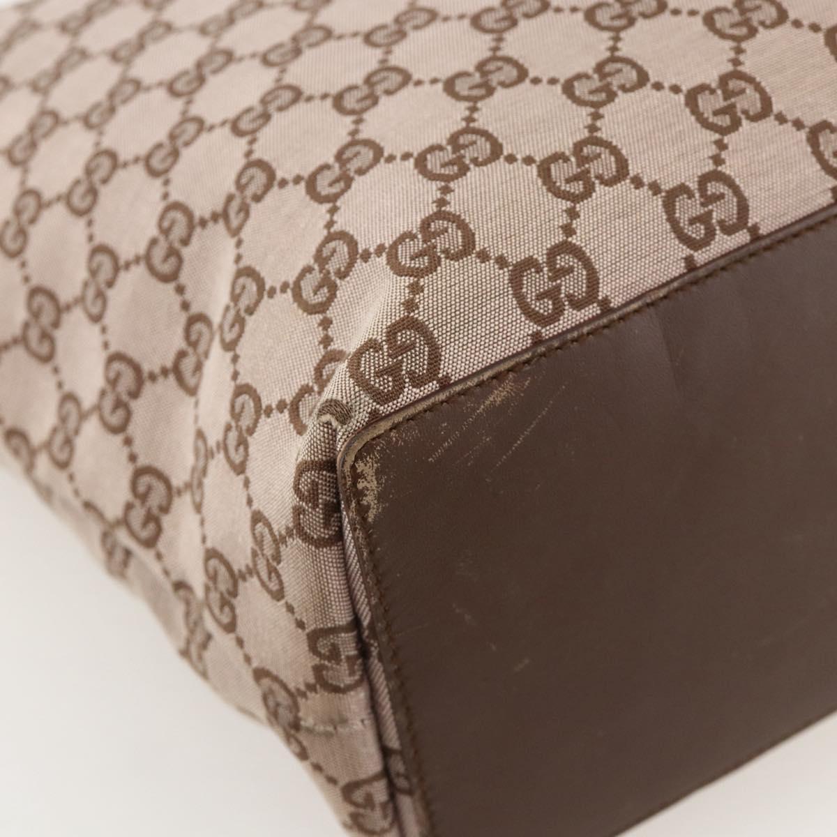 GUCCI GG Canvas Tote Bag Pink Gold 002 1093 1705 Auth 175339