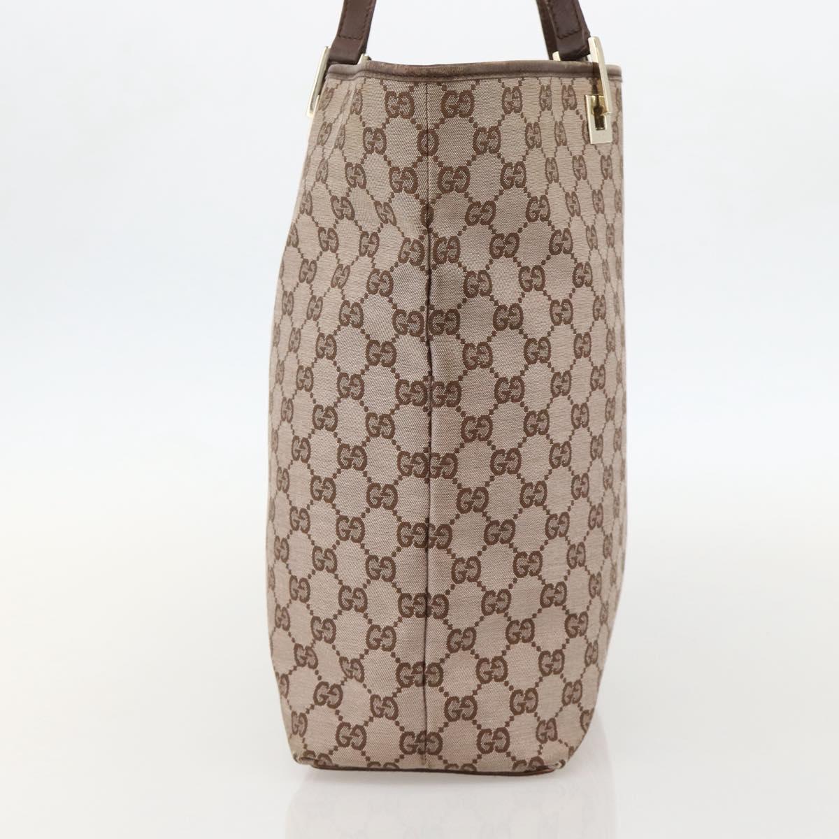 GUCCI GG Canvas Tote Bag Pink Gold 002 1093 1705 Auth 175339