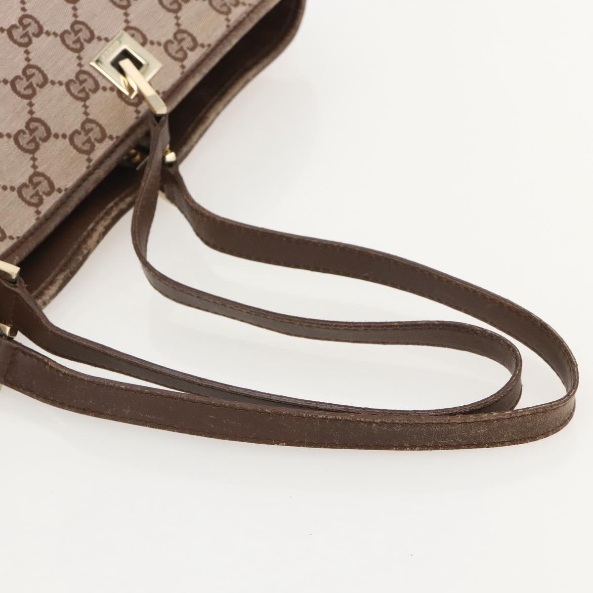 GUCCI GG Canvas Tote Bag Pink Gold 002 1093 1705 Auth 175339