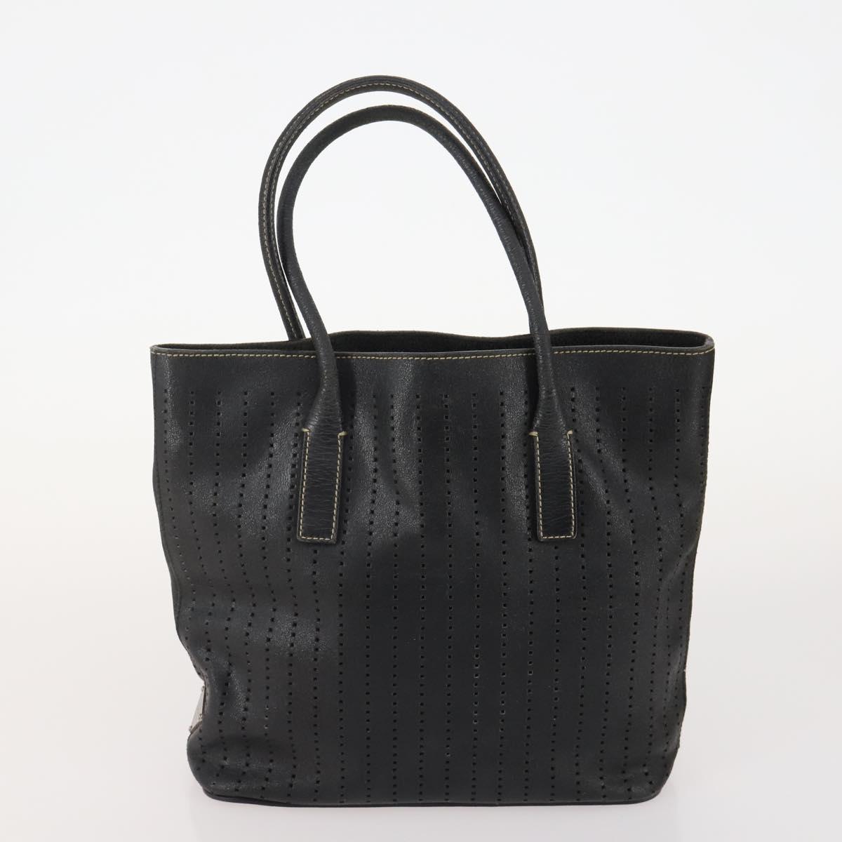 PRADA Shoulder Bag Nylon Canvas Leather 4 Set Black Beige Auth 175363