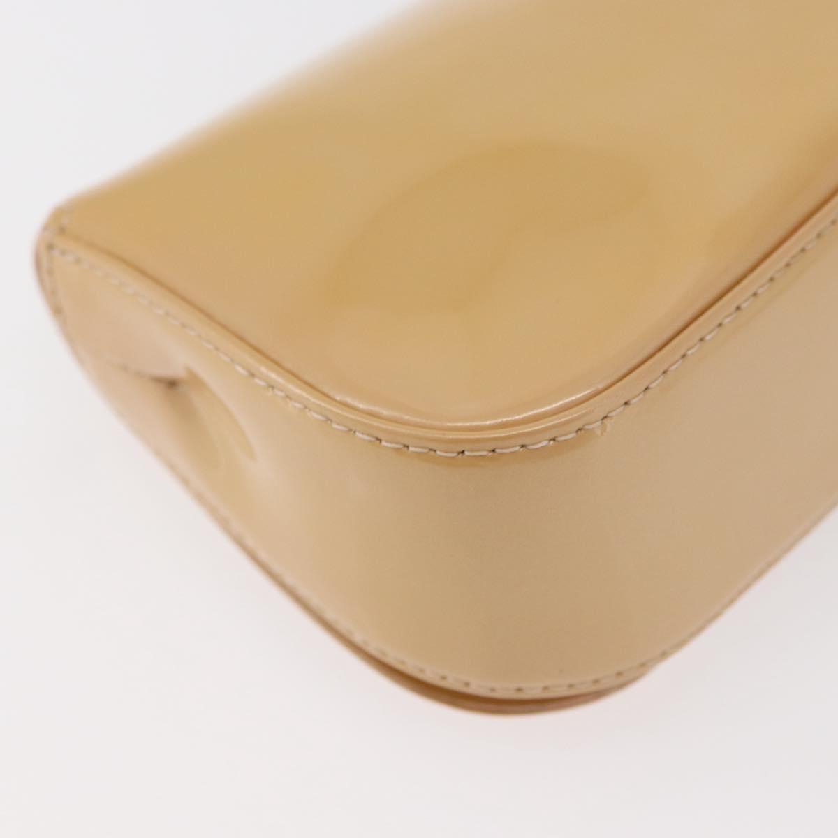 LOUIS VUITTON Vernis Pochette Sobie Bag Rose Flow Lantern M93489 LV Auth 175411A