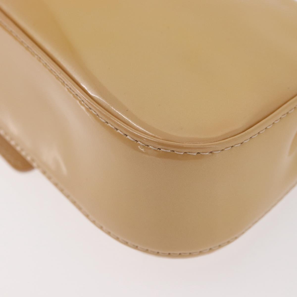 LOUIS VUITTON Vernis Pochette Sobie Bag Rose Flow Lantern M93489 LV Auth 175411A
