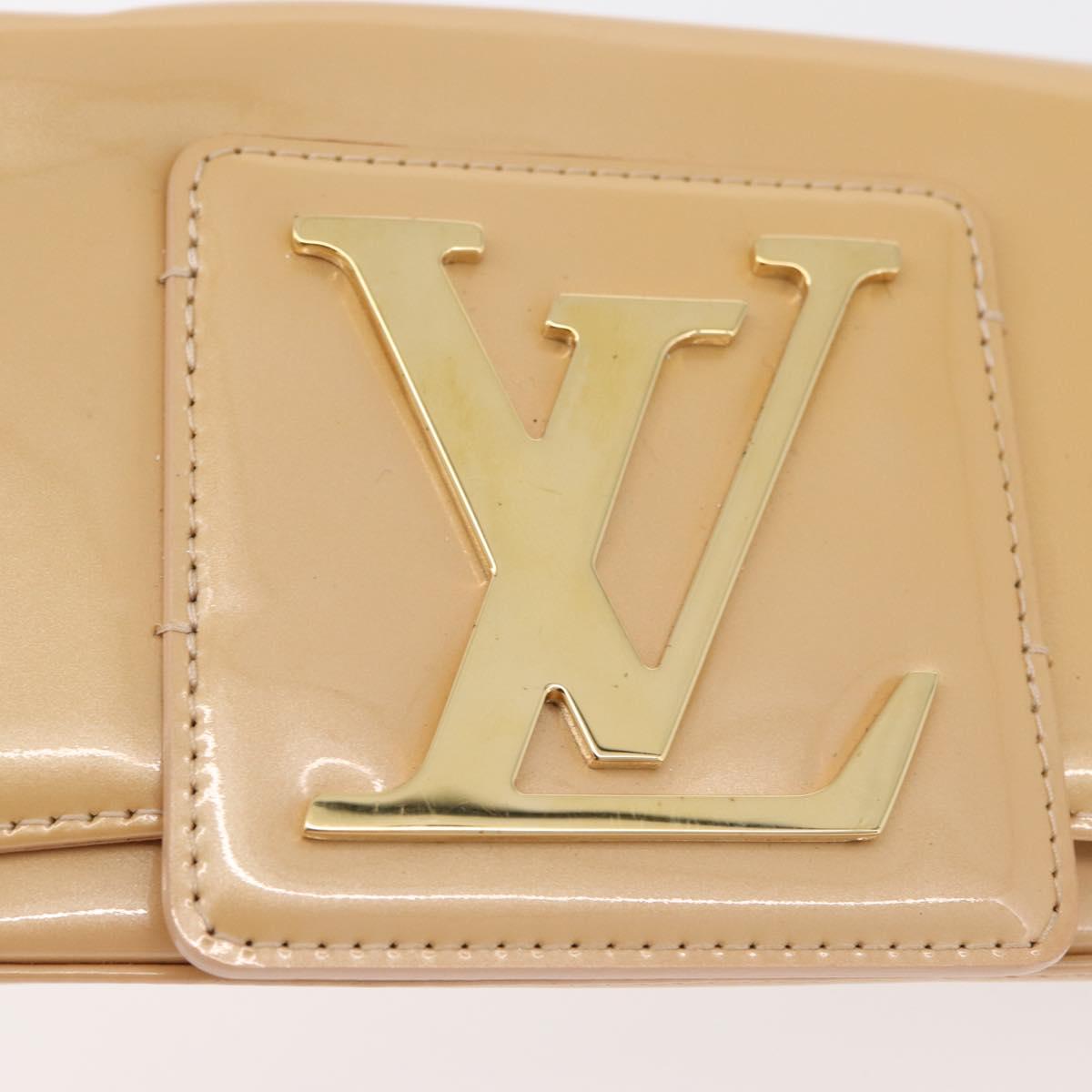 LOUIS VUITTON Vernis Pochette Sobie Bag Rose Flow Lantern M93489 LV Auth 175411A