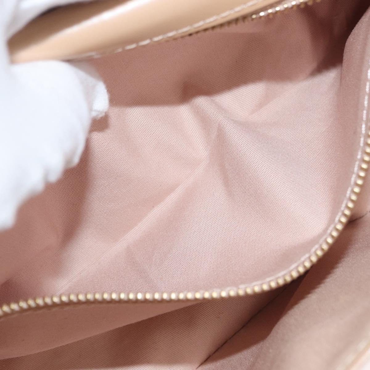 LOUIS VUITTON Vernis Pochette Sobie Bag Rose Flow Lantern M93489 LV Auth 175411A