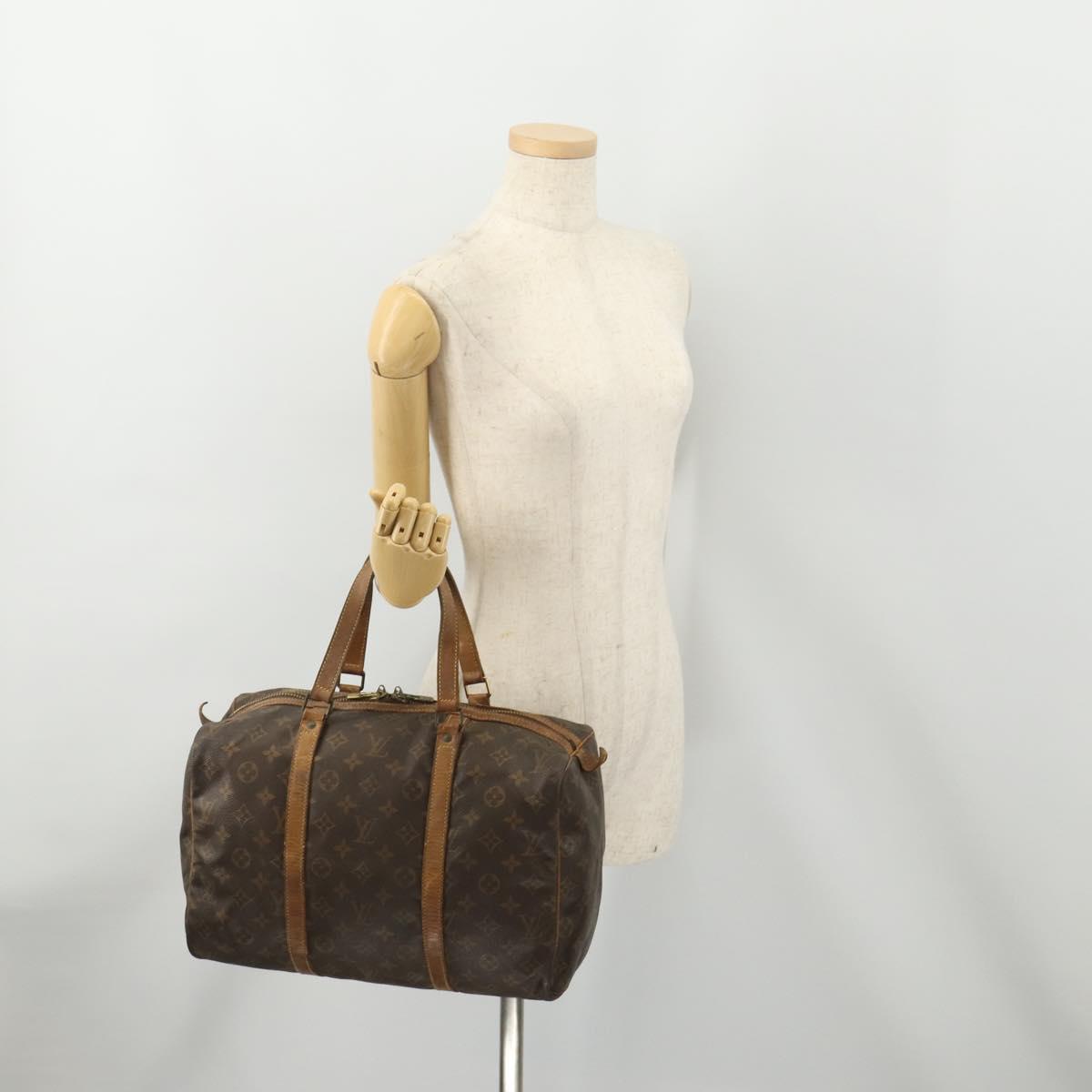 LOUIS VUITTON Monogram Sac Souple 35 Boston Bag M41626 LV Auth 175447