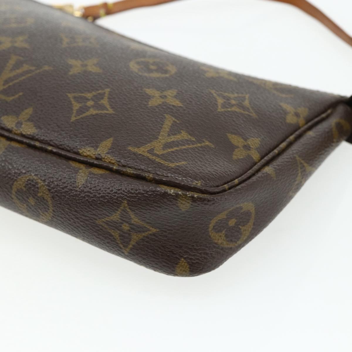 LOUIS VUITTON Monogram Pochette Accessoires Pouch M51980 LV Auth 175460