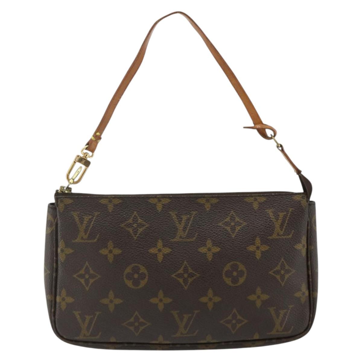 LOUIS VUITTON Monogram Pochette Accessoires Pouch M51980 LV Auth 175460