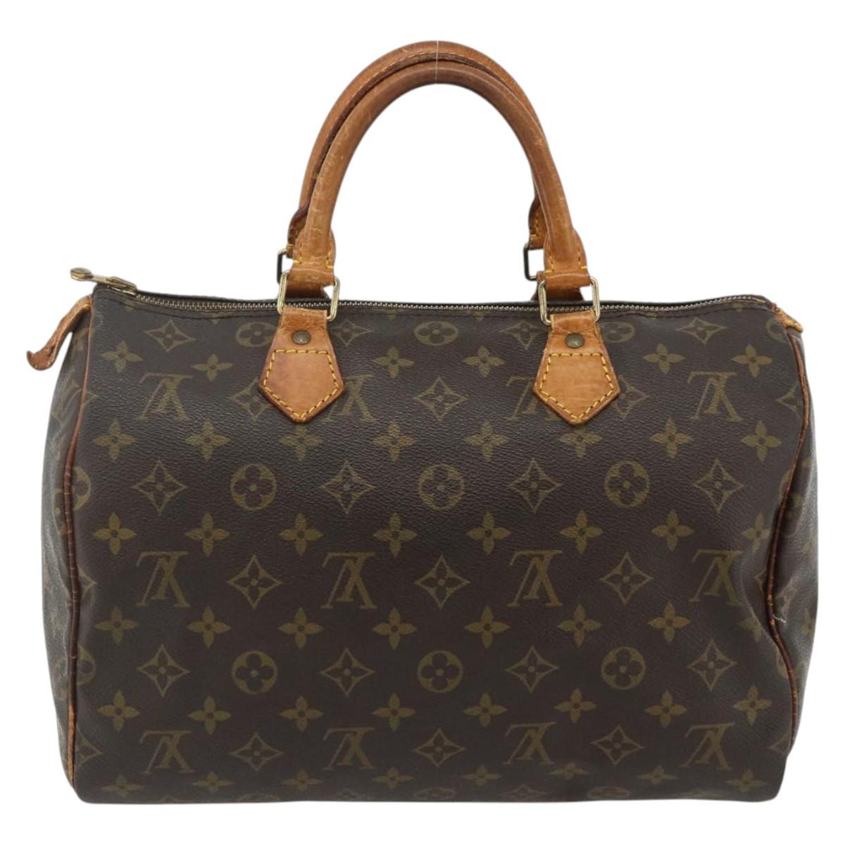 LOUIS VUITTON Monogram Speedy 30 Hand Bag M41526 LV Auth 175472