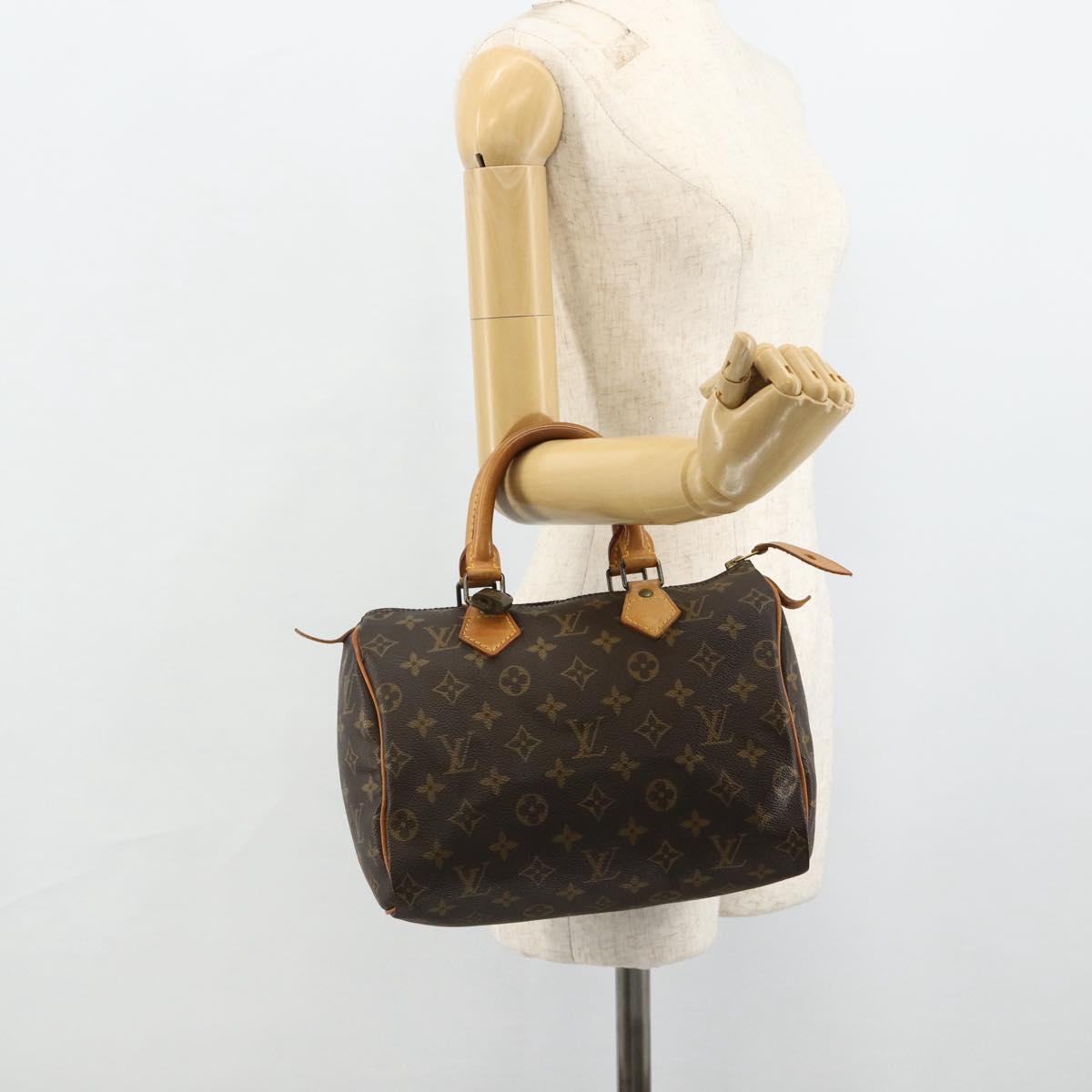 LOUIS VUITTON Monogram Speedy 25 Hand Bag M41528 LV Auth 175495A