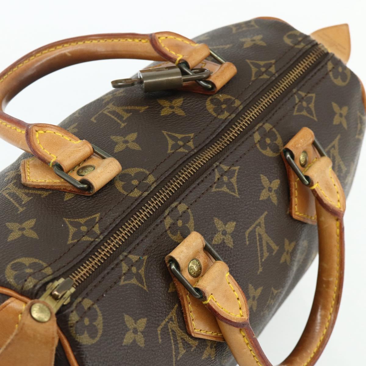 LOUIS VUITTON Monogram Speedy 25 Hand Bag M41528 LV Auth 175495A