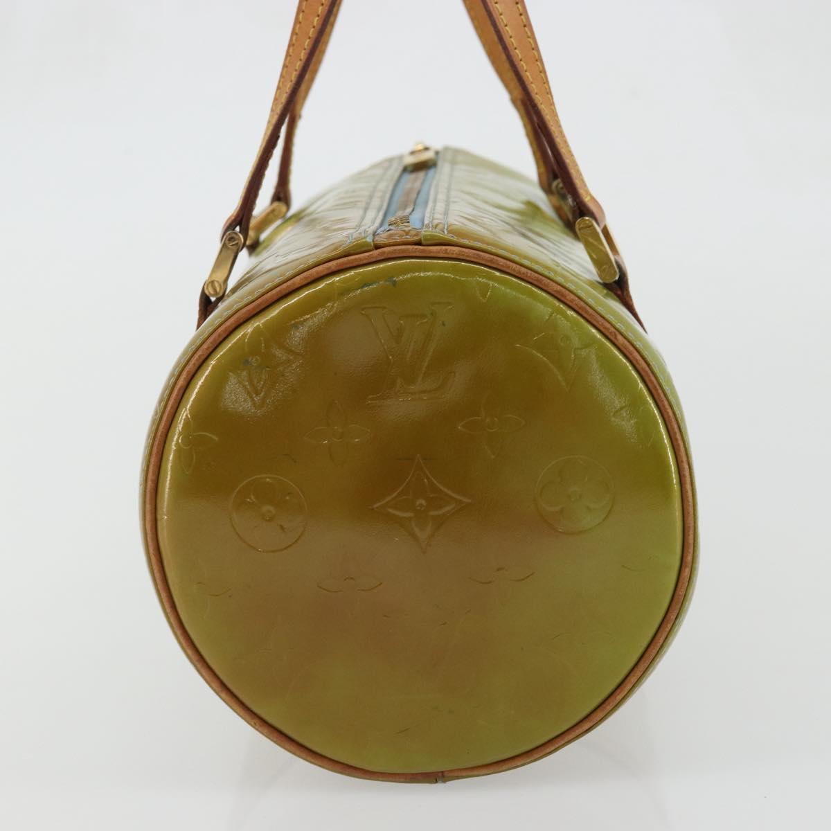 LOUIS VUITTON Monogram Vernis Bedford Hand Bag Baby Blue M91007 LV Auth 175527