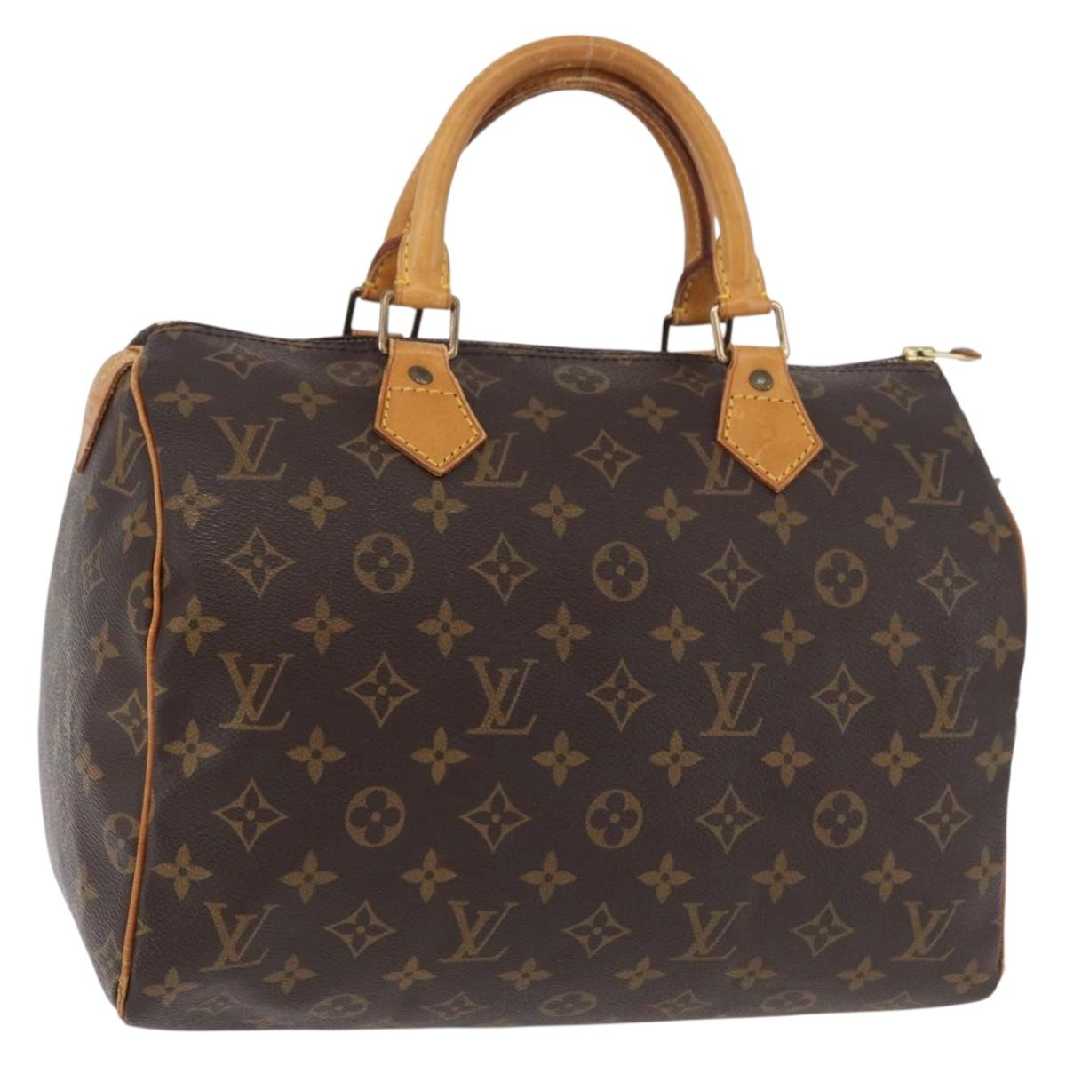 LOUIS VUITTON Monogram Speedy 30 Hand Bag M41526 LV Auth 175538A