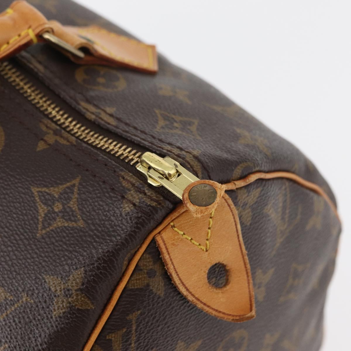LOUIS VUITTON Monogram Speedy 30 Hand Bag M41526 LV Auth 175538A