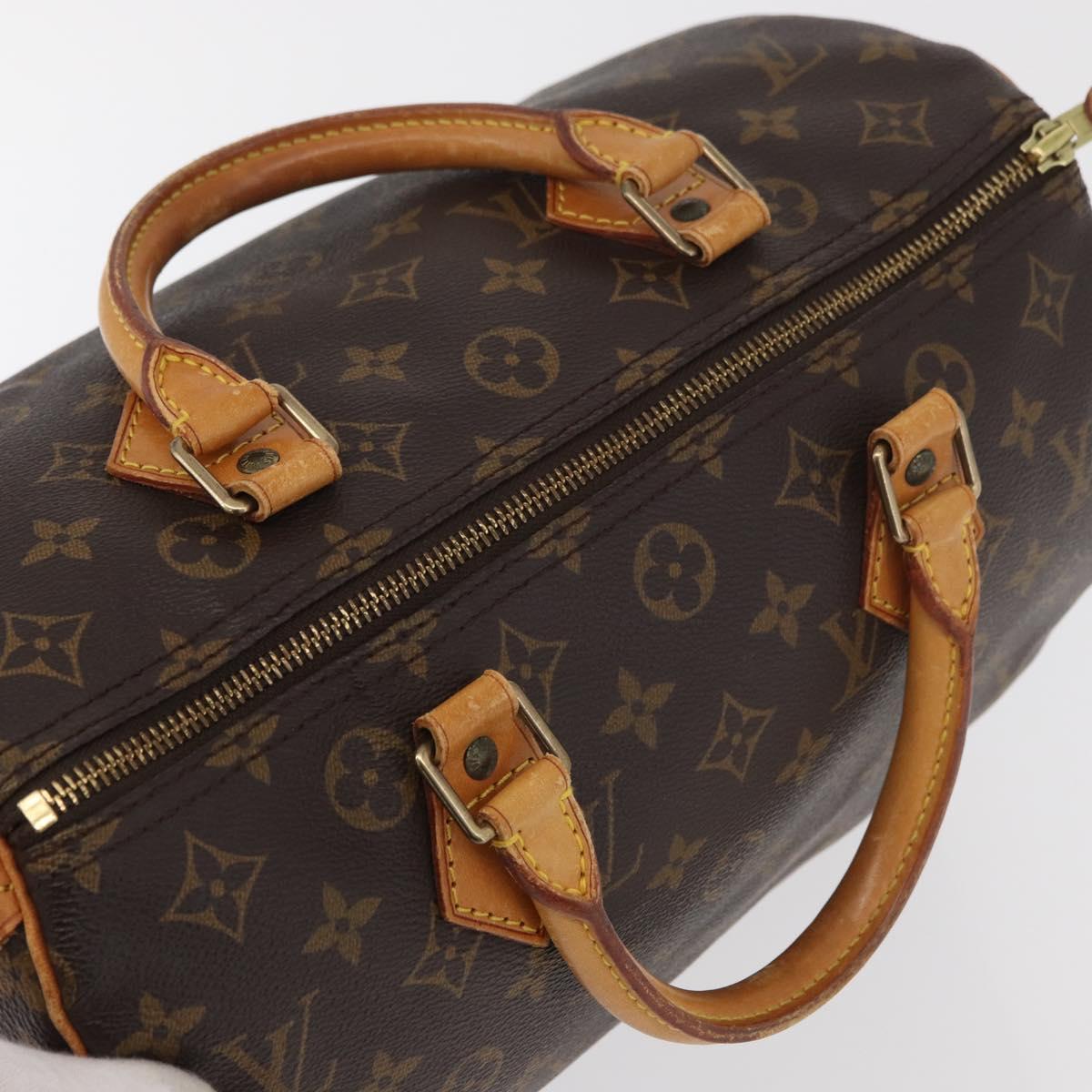 LOUIS VUITTON Monogram Speedy 30 Hand Bag M41526 LV Auth 175538A