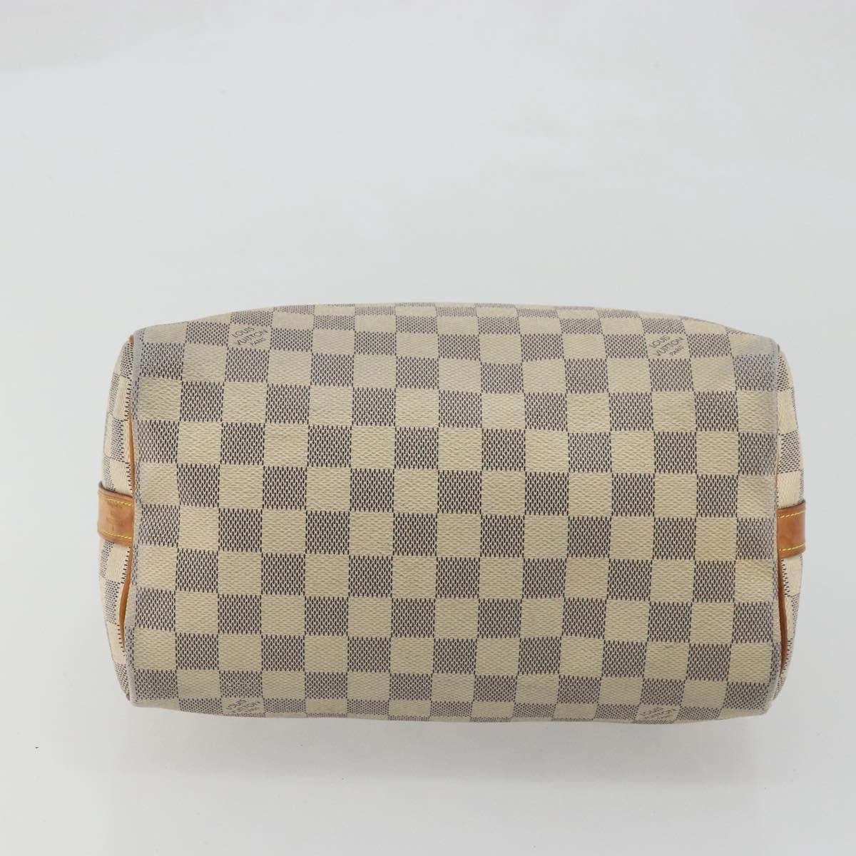 LOUIS VUITTON Damier Azur Speedy Bandouliere 25 Hand Bag N41000 LV Auth 175563