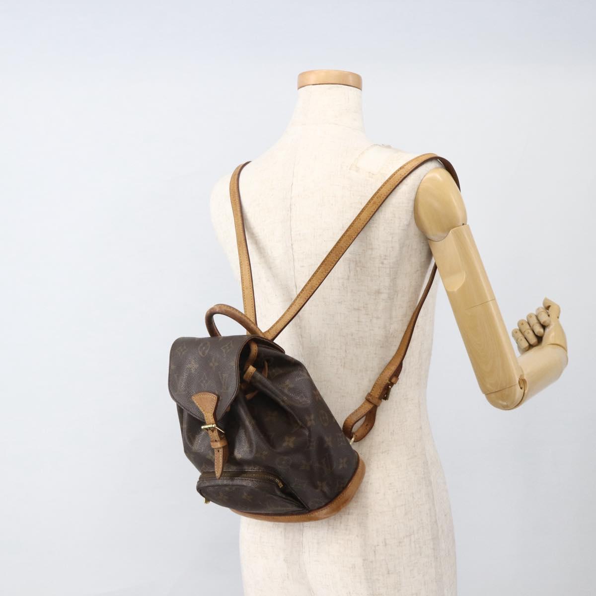 LOUIS VUITTON Monogram Montsouris PM Backpack M51137 LV Auth 175601