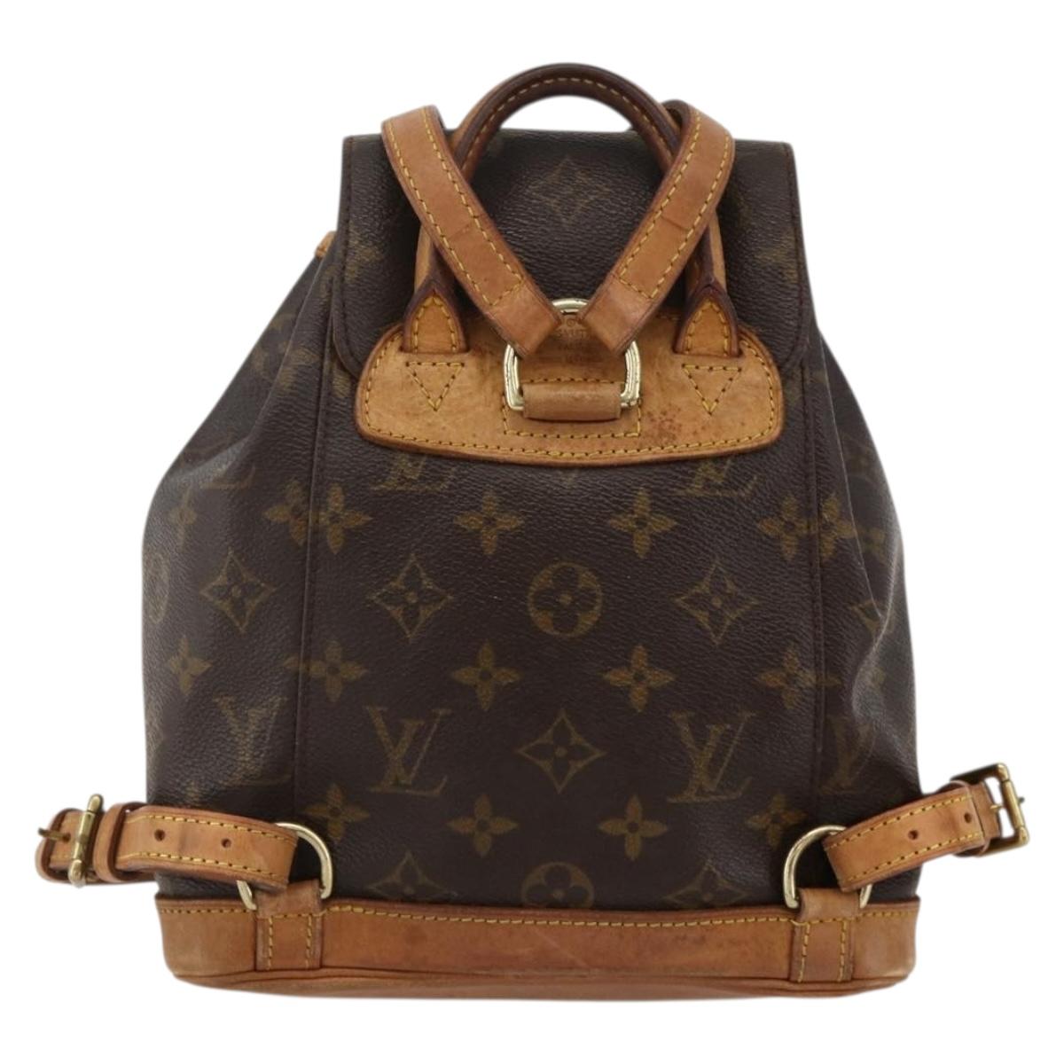 LOUIS VUITTON Monogram Montsouris PM Backpack M51137 LV Auth 175601