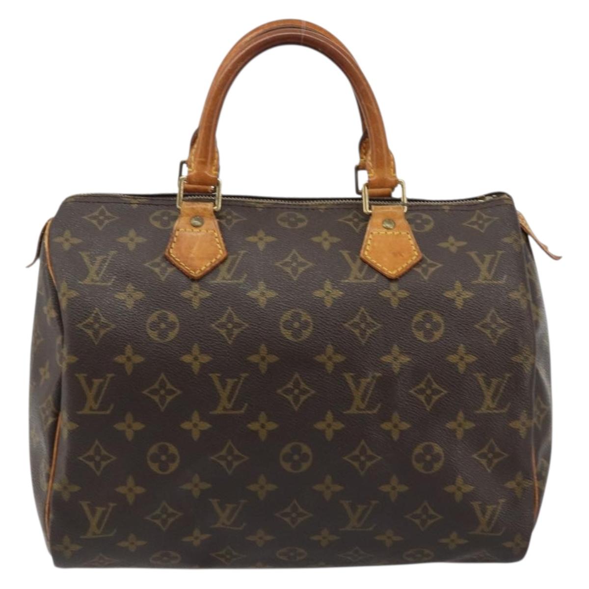 LOUIS VUITTON Monogram Speedy 30 Hand Bag M41526 LV Auth 175607