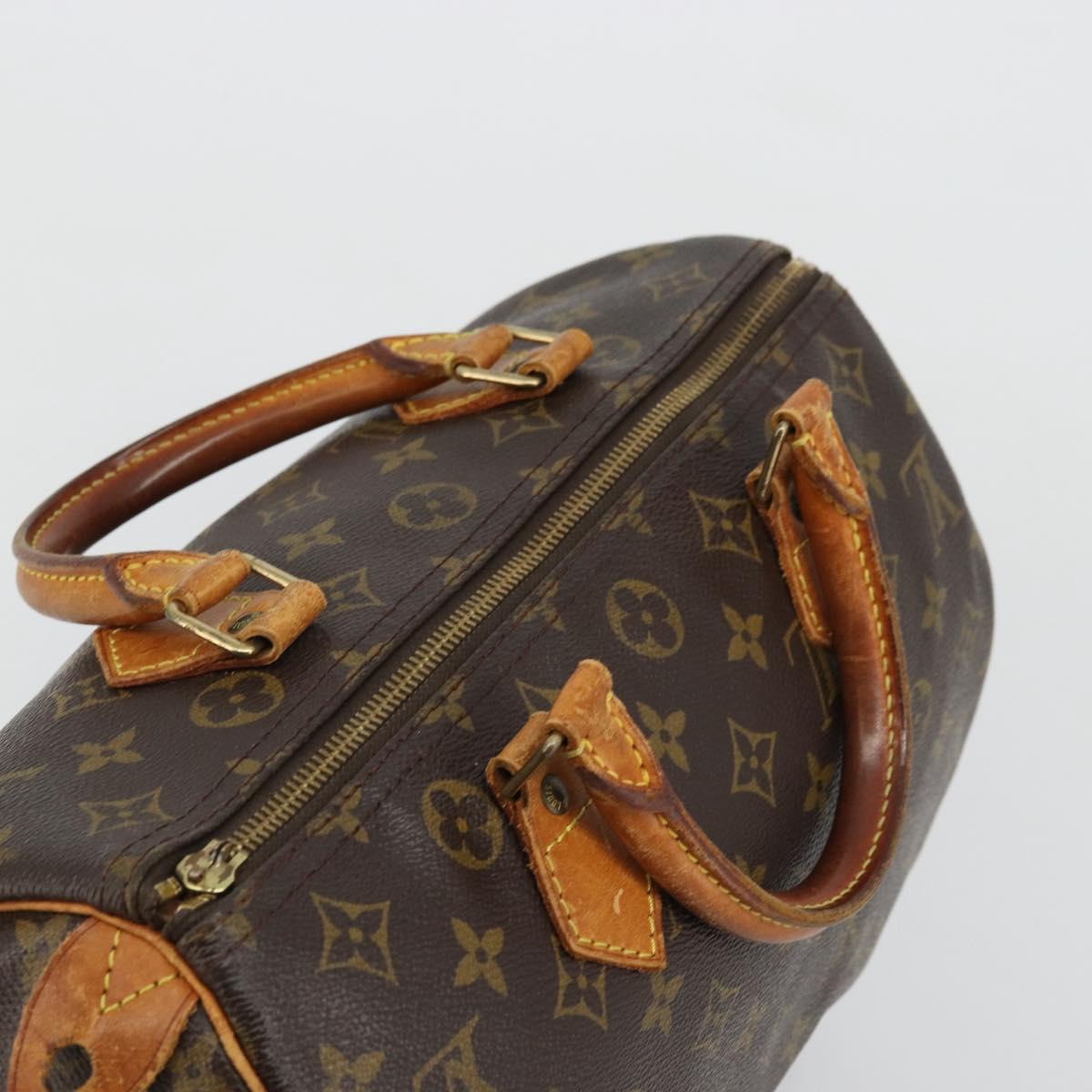 LOUIS VUITTON Monogram Speedy 30 Hand Bag M41526 LV Auth 175607