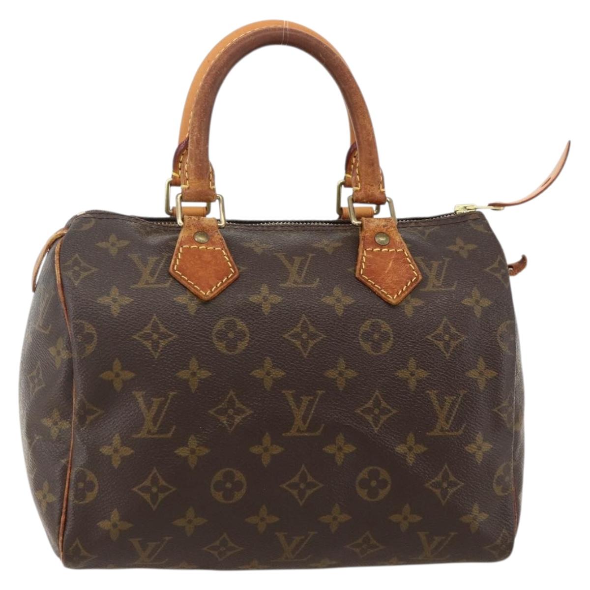 LOUIS VUITTON Monogram Speedy 25 Hand Bag M41528 LV Auth 175621