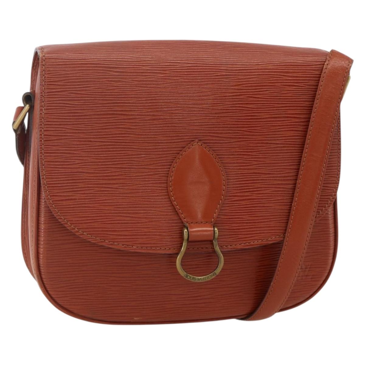 LOUIS VUITTON Epi Saint Cloud GM Shoulder Bag Brown M52193 LV Auth 175646