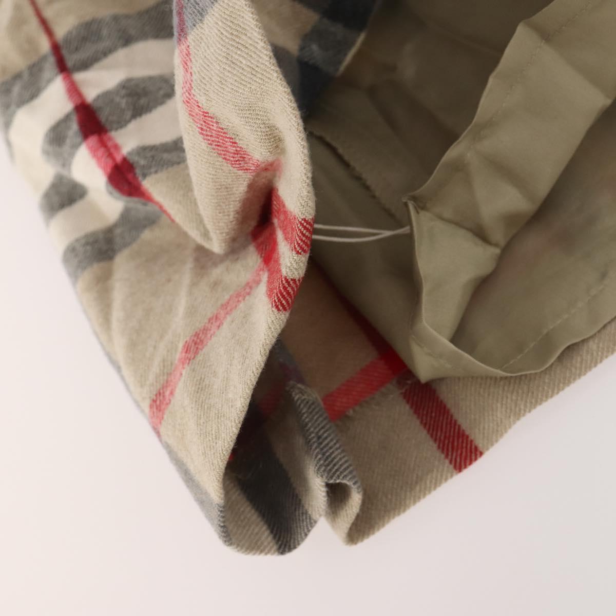 BURBERRY Nova Check Skirt cotton Beige Auth 175668A