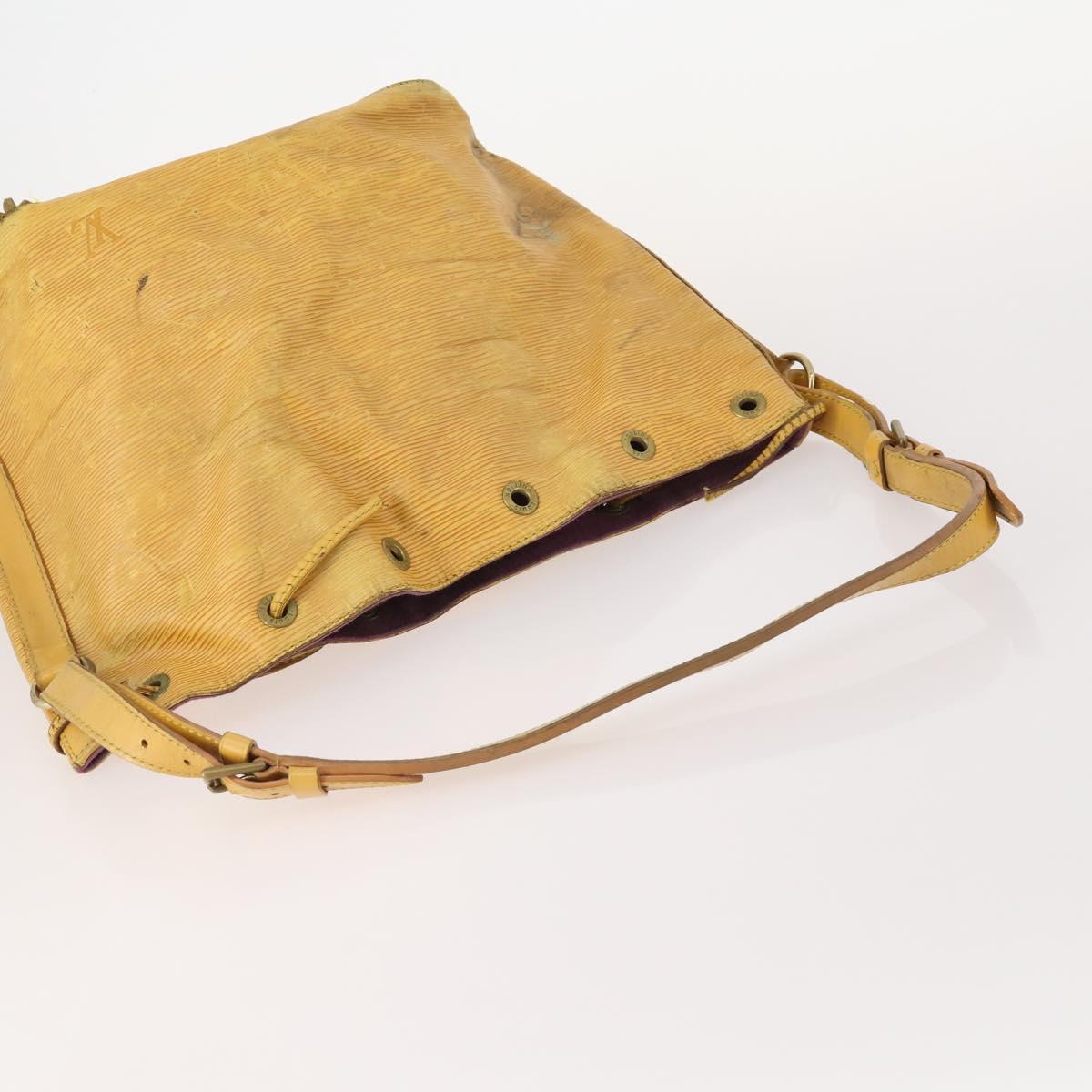 LOUIS VUITTON Epi Shoulder Bag 3 Set Yellow Black Brown LV Auth 175673