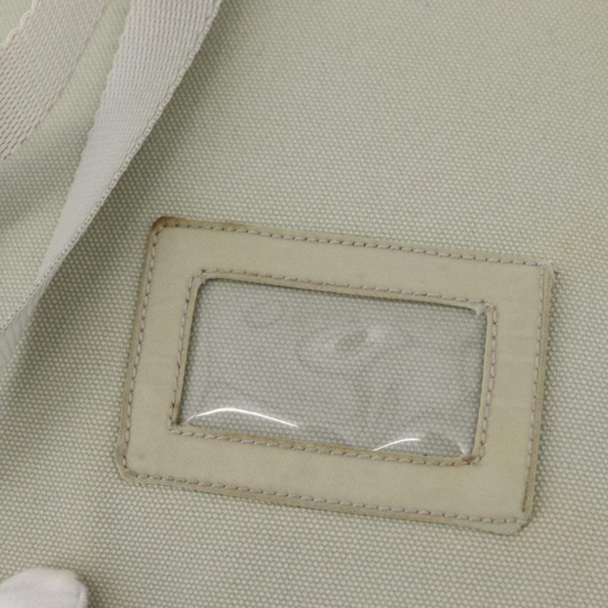 PRADA Backpack Nylon Light Blue Silver Auth 175701