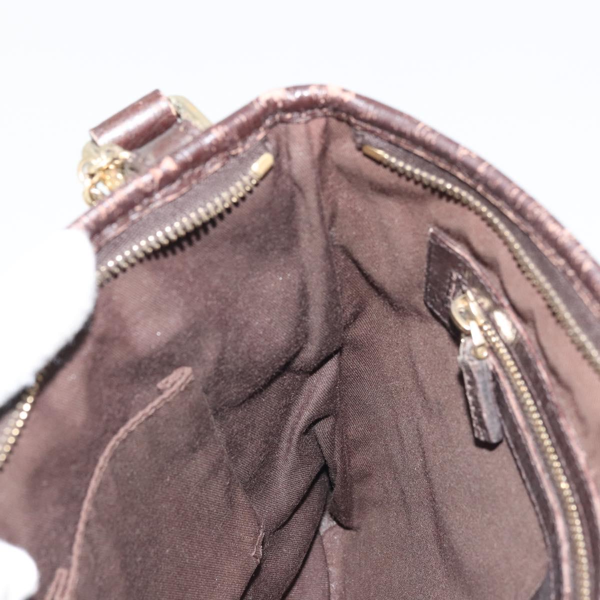 GUCCI GG Canvas Web Sherry Line Shoulder Bag Beige Red Green 144388 Auth 175734