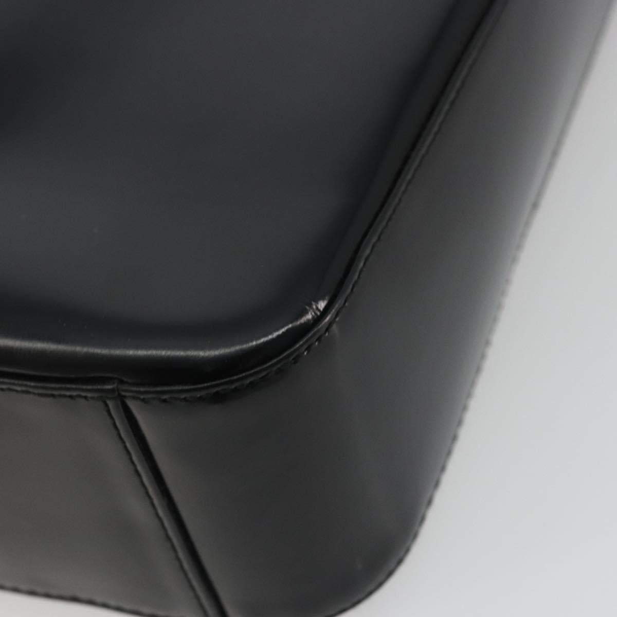 GUCCI Shoulder Bag Patent leather Black Silver 000 1013 0506 Auth 175750