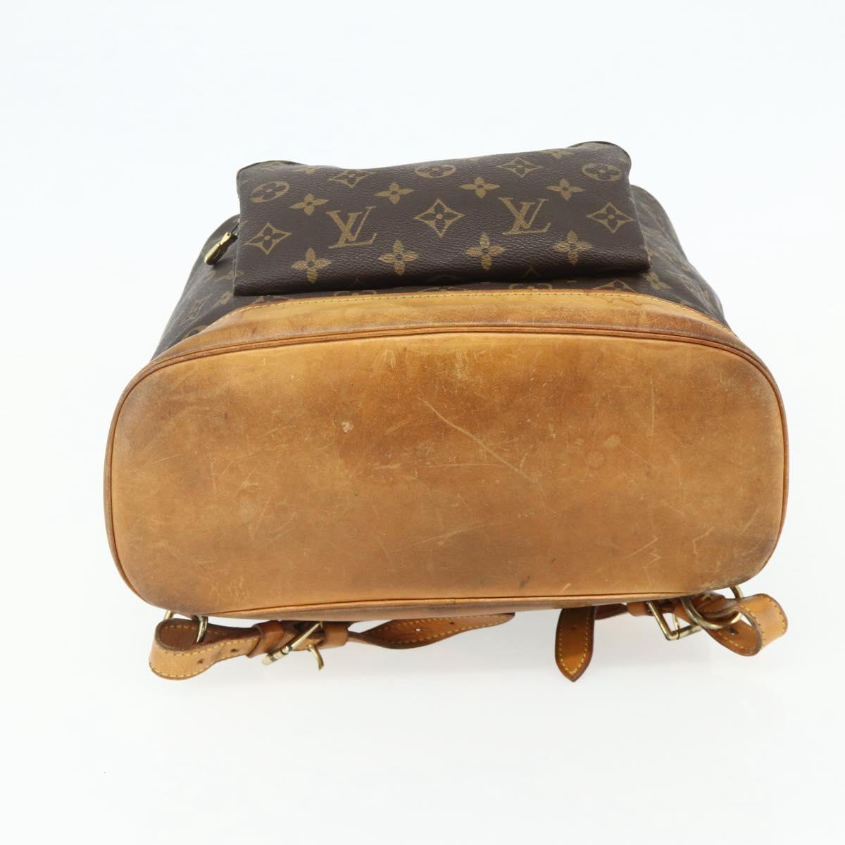 LOUIS VUITTON Monogram Montsouris GM Backpack M51135 LV Auth 175760