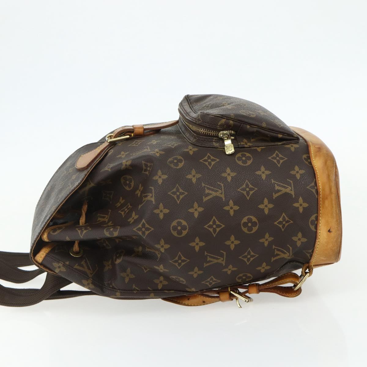 LOUIS VUITTON Monogram Montsouris GM Backpack M51135 LV Auth 175760
