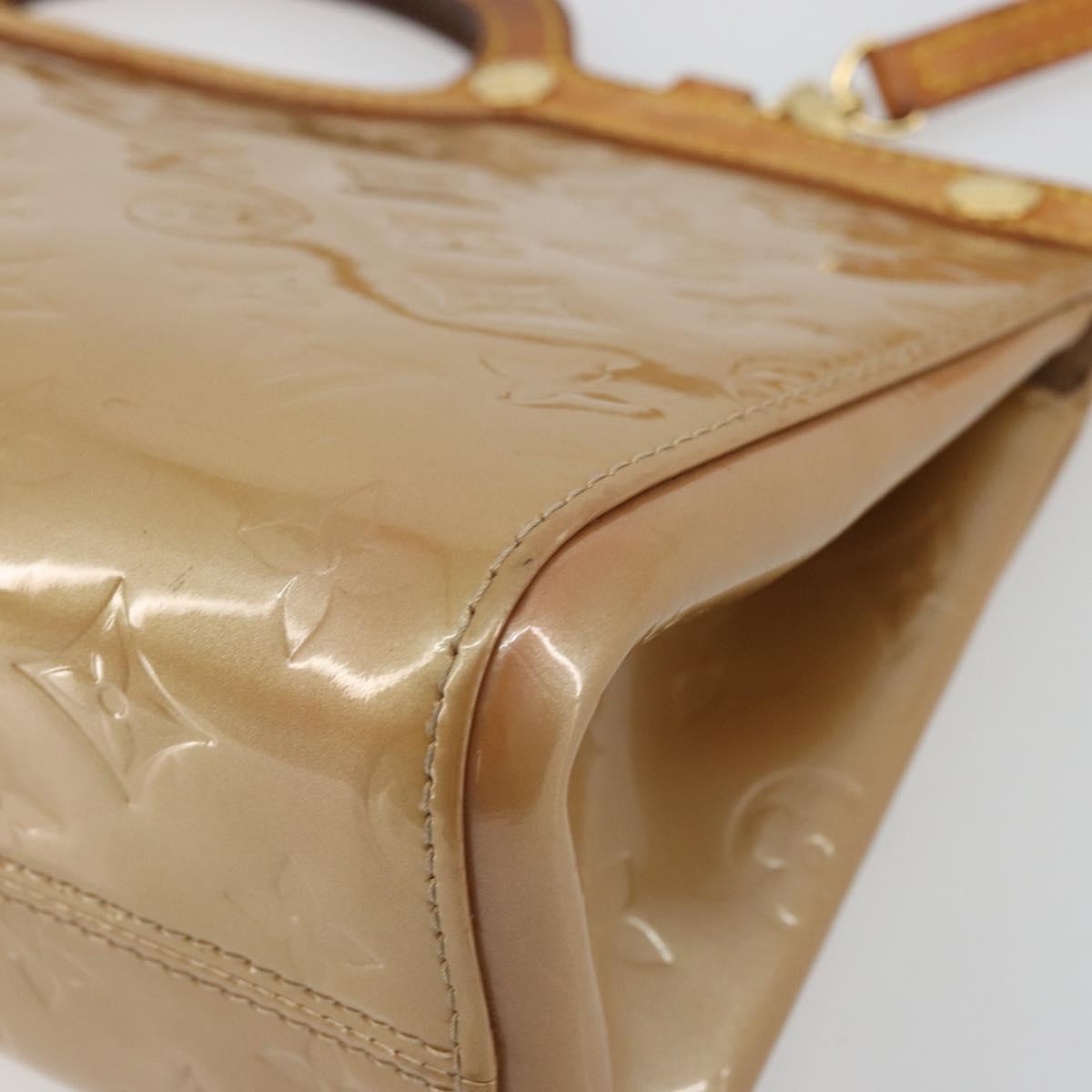 LOUIS VUITTON Monogram Vernis Roxbury Drive Bag 2Way Noisette M91372 Auth 175820
