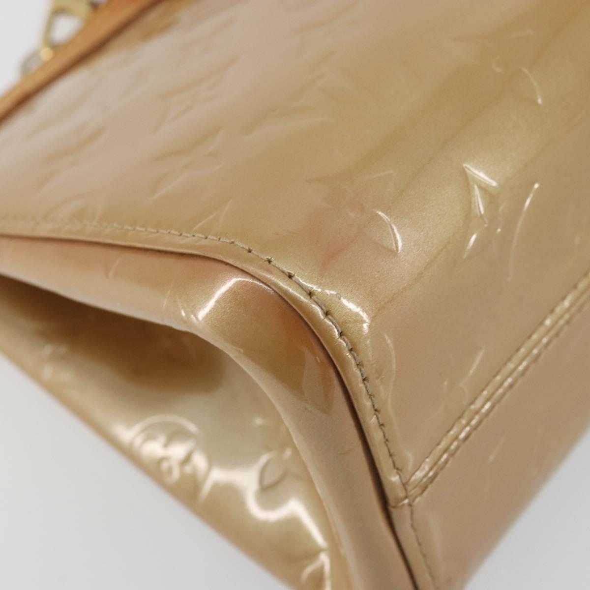 LOUIS VUITTON Monogram Vernis Roxbury Drive Bag 2Way Noisette M91372 Auth 175820
