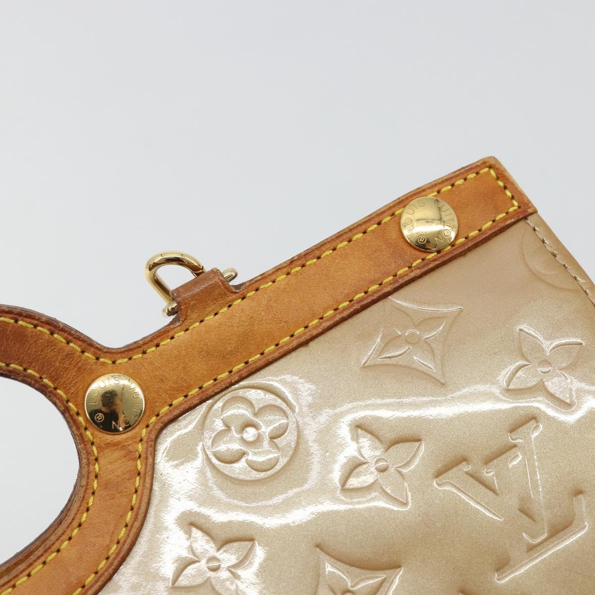 LOUIS VUITTON Monogram Vernis Roxbury Drive Bag 2Way Noisette M91372 Auth 175820